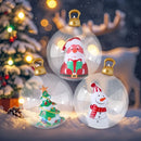 Axyaa Inflatable 3D Christmas Ball Snowman Santa Claus Xmas Tree Decoration Ball