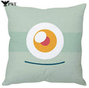 Axyaa Cute Cartoon Kids Peach Cushion Cover 45X45CM