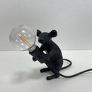 Axyaa Resin Animal LED Desk Lamp - Rat Cat Squirrel Night Light