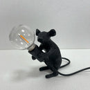 Axyaa Animal LED Table Lamp - Unique Rat Cat Squirrel Night Light Desk Decor