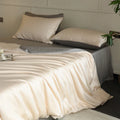 Axyaa Mulberry Silk Bedding Set Duvet Cover Flat Sheet Pillowcase Twin King Queen Size