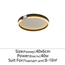 Axyaa Rose Gold LED Ceiling Light - Modern Ring Design for Home Lighting