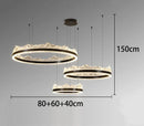 Axyaa Modern Living Room LED Chandeliers Hanging Ceiling Lamp Indoor Lighting