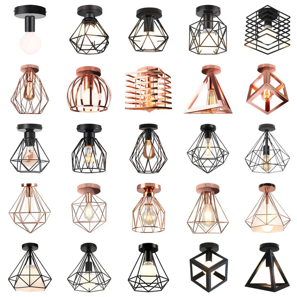 Axya Industrial Ceiling Light Shade for Modern Rustic Home Decor