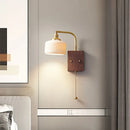 Nordic Copper Bedroom Wall Light by Axyaa: Adjustable LED, Zipper Switch, E27 Bulb