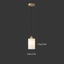 Axyaa Marble Alabaster Chandelier Copper Pendant Light