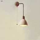Axyaa Yellow Travertine LED Wall Sconce with Pull Chain Switch