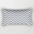 Axyaa Geometric Grey White Square Pillowcase for Home Decor and Living Room