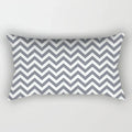 Axyaa Nordic Grey White Geometric Square Pillowcase for Home Decor