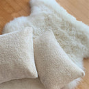 Axyaa Soft Teddy Velvet Pillow Cover - White, Skin-Friendly Cushion Cover