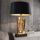 Axyaa Nordic Gold LED Table Lamp for Home Decor Bedroom Living Room