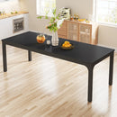 Axyaa Rustic Wood Dining Table, 200cm Long Rectangular Kitchen Table for 6-8 People