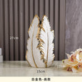 Axyaa Nordic Gold Ceramic Vases - Luxury Living Room Decor