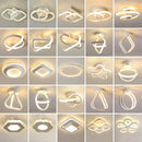 Axyaa LED Ceiling Light: Modern White Chandelier for Living Room, Bedroom, Aisle, Balcony, Corridor