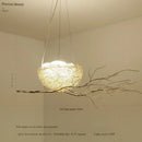 Axyaa Aluminum Wire Bird Nest Pendant Lights for Stylish Living Room Ambience