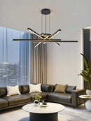Axyaa Nordic Golden Black Chandelier Pendant Light for Dining Living Room Décor