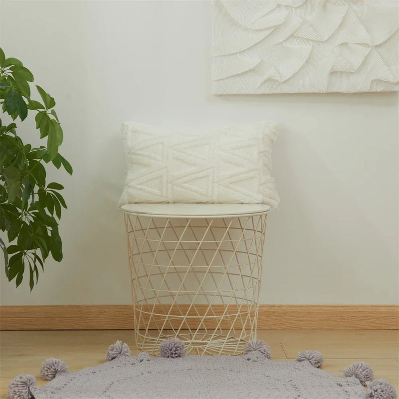 Axyaa Short Plush Cushion Cover Set for Autumn Home Decor
