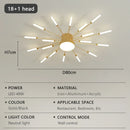 Axyaa Fireworks LED Ceiling Light: Luxury Chandelier for Home, Restaurant, Hotel Lobby