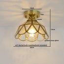 Axyaa Glass Copper LED Ceiling Lights: Modern Nordic Ceiling Lamp for Home Lighting