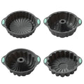 Axyaa 3D Spiral Silicone Cake Mold - Nonstick Pan for Birthday Desserts