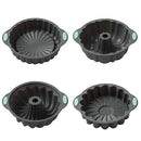 Axyaa 3D Spiral Silicone Cake Mold - Nonstick Pan for Birthday Desserts
