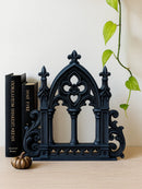 Axyaa Gothic Castle Wood Bookend - Elegant Home & Library Decor for Halloween