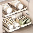 Stainless Steel Expandable Bowl Plate Rack by Axyaa: Countertop Storage Organizer