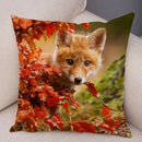 Axyaa Fox Pillowcase for Home, Office, Car Decor