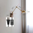 Axyaa Copper LED Wall Lamp with Pull Chain Switch for Bedroom and Bathroom