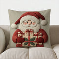 Axyaa Snowman Christmas Pattern Cushion Cover for Sofa, Bedroom, Car - Festive Home Decor