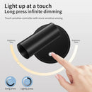 Axyaa Rechargeable Magnetic LED Wall Light, Touch Dimmable 3 Colors Bedside Lamp