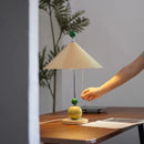 Axyaa Cream Desk Lamp - Bauhaus Light Luxury for Bedside, Dining Room, and Office