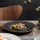 Axyaa Ceramic Plate Set for Molecular Cuisine and Steak, Snacks, Pasta Dish Serving