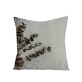 Axyaa Green Leaf Linen Pillow Cover - Stylish Sofa Decor & Home Accent