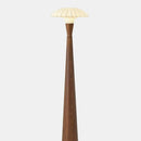Axyaa Vintage Silk Floor Lamp | Retro Fabric Table Light for Living Room | Wood Study Mood Light