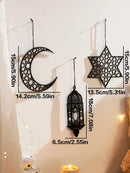 Wooden Ramadan Hanging Ornaments Set Eid Mubarak Lantern Decor Axyaa.