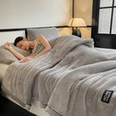 Axyaa Fluffy Fleece Half Sides Blanket for Warmth, Sofa Throws, Napping, & Shawl