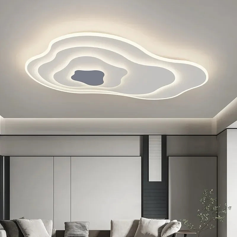 Axyaa Cloud LED Chandelier: Modern Iron Art Ceiling Lamp for Home Decor