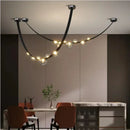 Axyaa Glass LED Chandelier for Stylish Home Decor