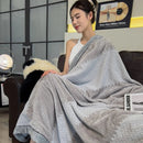 Axyaa Sherpa Chenille Knit Blanket - Soft Handmade Throw for Bed, Sofa, Couch