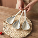Axyaa Japanese Blue White Long Handle Spoon Coarse Pottery Creative Retro Home Soup