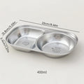 Axyaa Kids Stainless Steel Divider Plate | Cute Pattern, Reusable, Durable Dinner Dish