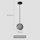 Axyaa Moon Cement Pendant Light Industrial Style Hanging Lamp