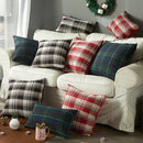 Axyaa Knitted Plaid Cushion Cover: Rural Style Comfort for Home Decor