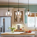 Axyaa Loft Vintage Glass Pendant Industrial Ceiling Chandelier