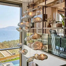 Axyaa Glass Cloud Staircase Pendant Lamp for Apartment Villa Living Room