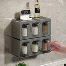 Axyaa Spice Box Organizer Seasoning Container Jar Kitchen Storage Rack