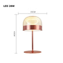 Modern Rose Gold LED Floor Table Lamp by Axyaa - Stylish Lighting for Home and Dining Areas