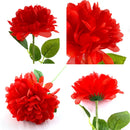 Axyaa Silk Gerbera Dahlia Fake Flowers for DIY Wedding Party Bouquet Decoration