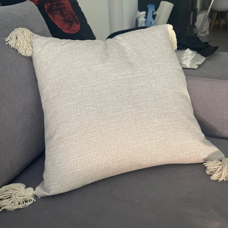 Nordic Style Cotton Canvas Pillowcase Set for Home Decor by Axyaa